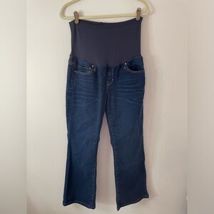 Gap Long & Lean Stretch Jeans, 31/12R maternity wide cropped length